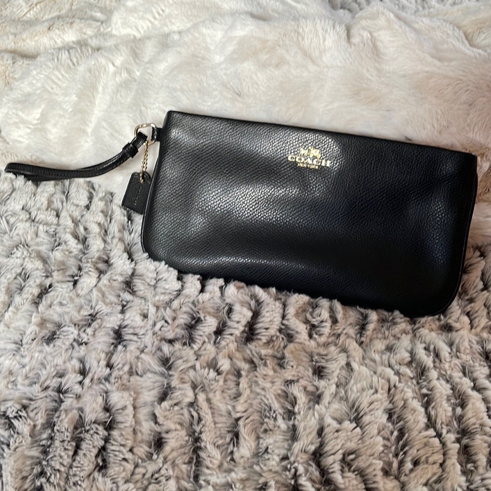 Black Coach Wristlet